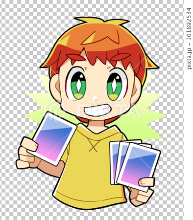 カードゲームをする男の子 101892534