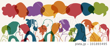 People talking dialogue and inform. 101893495