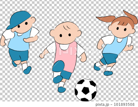 Children playing soccer 101893508