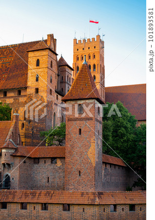 2022-06-13. castle fragment of the Teutonic Knights Order in Malbork, Poland 101893581