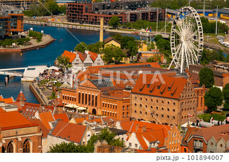 2022-06-05 view of the historical part of the city Gdansk Poland 2022-06-05 view of the historical part of the city Gdansk Poland 101894007