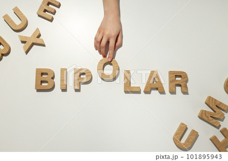 Mental disorders concept - composition for Bipolar disorder Mental disorders concept - composition for Bipolar disorder 101895943