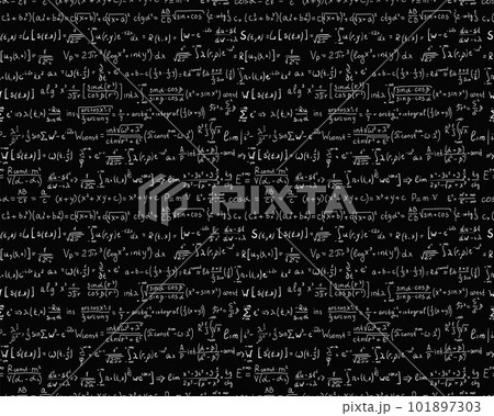 Seamless pattern mathematical and algebraic formulas Seamless pattern mathematical and algebraic formulas 101897303