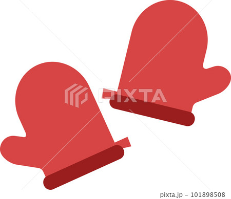 手袋　ミトン　冬　かわいい　デフォルメ 101898508