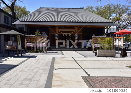 前橋市 前橋公園の前橋東照宮と新緑 前橋市 前橋公園の前橋東照宮と新緑 101899383
