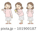アラフォー女性の手描きイラスト02 101900187