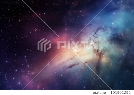 Many galaxy at night. Dark space. Generate Ai Many galaxy at night. Dark space. Generate Ai 101901296