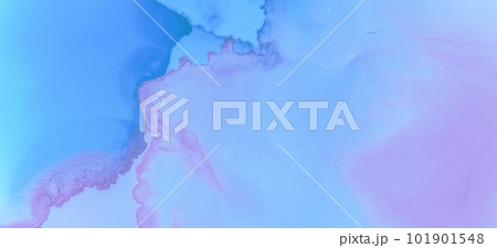 Pink Pastel Flow Liquid. Watercolor Paint 101901548