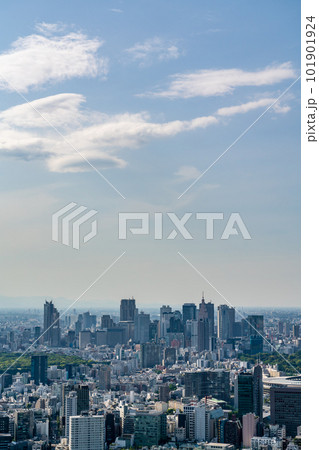 【東京都】青空の新宿副都心 101901924