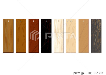 看板や表示板に活用できる様々な品種・色による木製平板イラスト素材 看板や表示板に活用できる様々な品種・色による木製平板イラスト素材 101902304