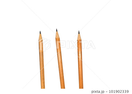 Pencils on a white background. Pencils on a white background. 101902339