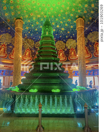 Unique Temple Wat Pak Nam Phasi Charoen in Bangkok, Thailand 101903269