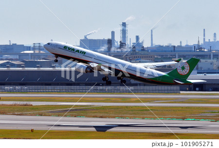 エバー航空A330羽田離陸 エバー航空A330羽田離陸 101905271
