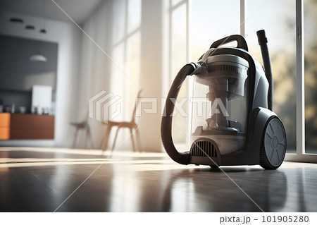 vacuum cleaner in the house cleaning concept. Neural network AI generated art vacuum cleaner in the house cleaning concept. Neural network AI generated art 101905280