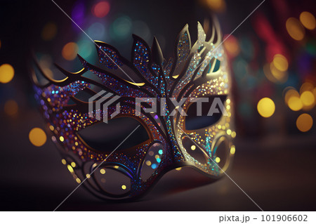 Luxury Masquerade venetian carnival mask, female theatrical. Neural network AI generated art Luxury Masquerade venetian carnival mask, female theatrical. Neural network AI generated art 101906602