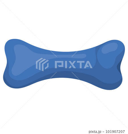 Bone is a toy for animals. Vector illustration on a white background Bone is a toy for animals. Vector illustration on a white background 101907207
