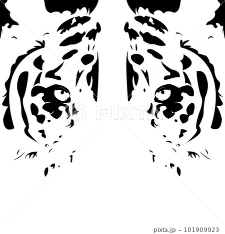 Vector of a tiger head design on white background, vector illustration. Wild Animals. 101909923