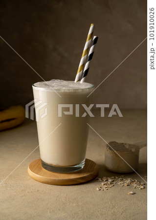 Protein powder, shake drink, banana protein fitness drink 101910026