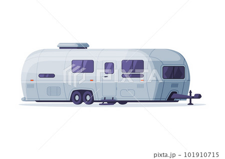 Camping caravan set. Recreational vehicle, mobile home vector illustration Camping caravan set. Recreational vehicle, mobile home vector illustration 101910715