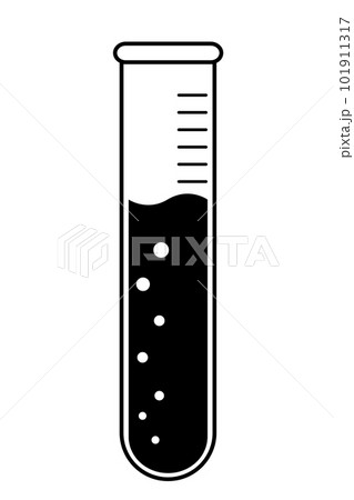 test tubes clipart black and white