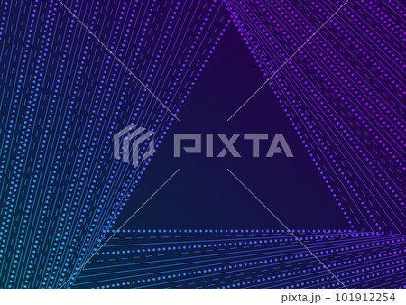 Triangular dotted lines abstract tech neon background Triangular dotted lines abstract tech neon background 101912254
