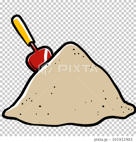 一個簡單的沙箱的插圖 一個簡單的沙箱的插圖 101912983