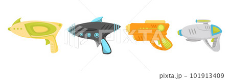 Water Gun or Water Pistol as Toy Gun for Shooting Water Vector Set Water Gun or Water Pistol as Toy Gun for Shooting Water Vector Set 101913409