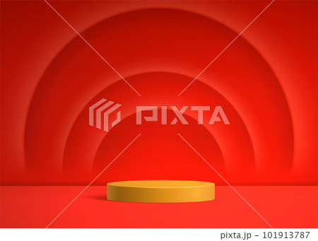 Podium pedestal realistic 3D vector illustration Podium pedestal realistic 3D vector illustration 101913787