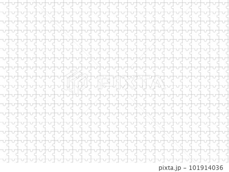 パズルのピースのテクスチャー　A4サイズ　うすいグレー 101914036