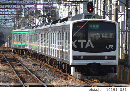 宇都宮線205系（日光線車両含む8両編成：宇都宮⇔黒磯） 101914081