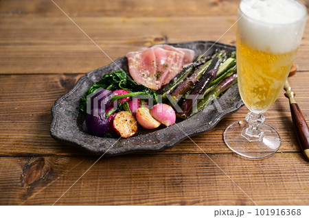 グリル野菜と生ハム 101916368