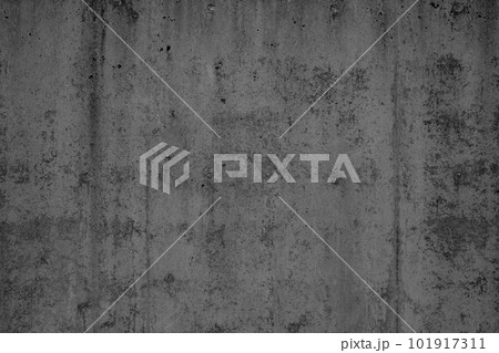 年月を経た打ちっ放しのコンクリートの外壁　a-4-1 ソフトモノクロ暗め 101917311