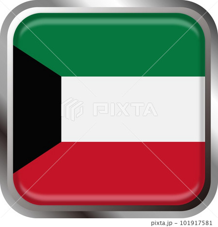 世界の国旗アイコン☆クウェートKuwait☆