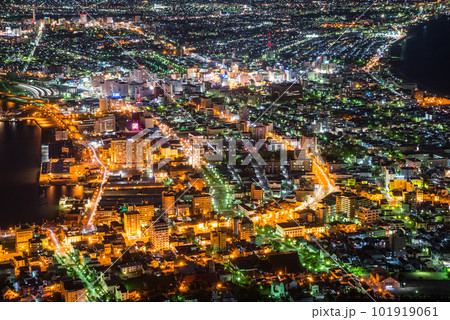 函館の俯瞰夜景 函館の俯瞰夜景 101919061