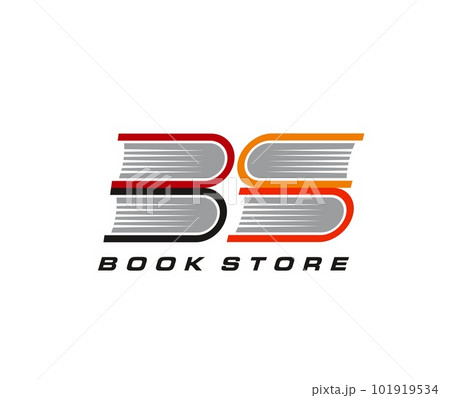 Books store or shop icon. Literature buy store or market, education knowledge simple vector icon. Encyclopedia or dictionary minimalistic sign or pictogram with books stack symbol 101919534