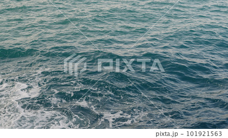 Closeup mediterranean sea background with beautiful azure color 101921563
