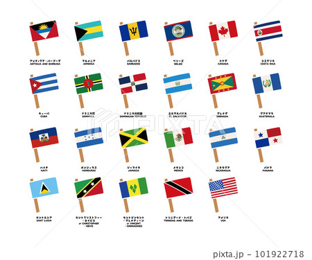 北アメリカの可愛い国旗一覧