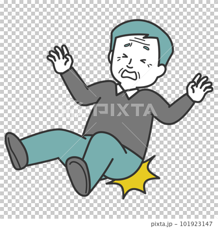 摔倒打屁股的老人 摔倒打屁股的老人 101923147