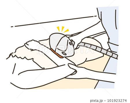 脱毛の施術を受ける若い女性の腕イメージ 101923274