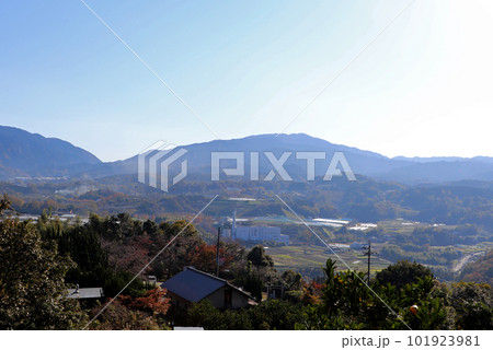 晩秋の金剛山地の山麓風景 晩秋の金剛山地の山麓風景 101923981