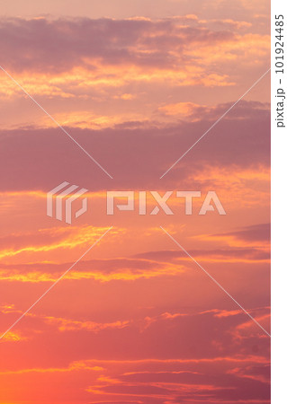 colorful dramatic sky with cloud at sunset.. 101924485