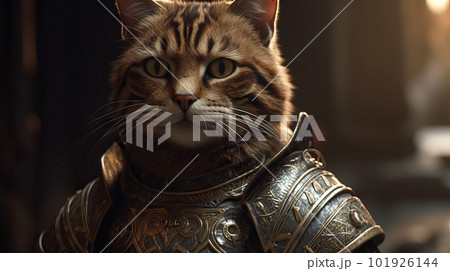 鎧を着た猫の騎士:AI作品 鎧を着た猫の騎士:AI作品 101926144