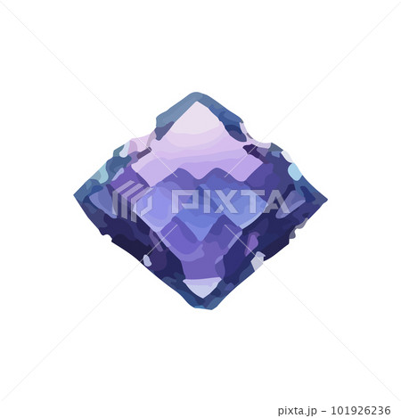 Gem Cartoon jewelry stone for game achievement and currency, icon of colored shiny crystal. Gem Cartoon jewelry stone for game achievement and currency, icon of colored shiny crystal. 101926236