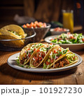 Authentic Mexican Tacos Spicy and Delicious 101927230