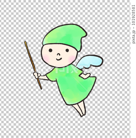 手描きアナログイラスト(妖精) Yahoo!オークション - オリジナル手描きイラスト 水辺の妖精