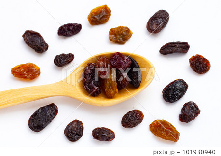 Dried grape on white background. Dried grape on white background. 101930940