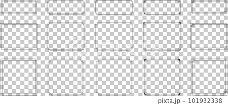 Set of monochrome simple frames 101932338