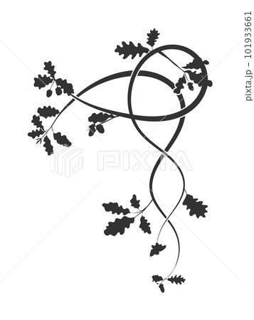element climbing up plant tree oak. vector new 101933661