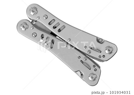 Isolated multitool on white background Isolated multitool on white background 101934031