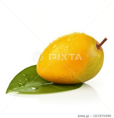 Yellow mango. Illustration AI Generative Yellow mango. Illustration AI Generative 101935090